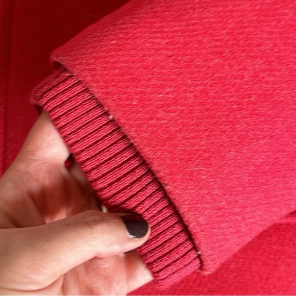 J Crew Sonia Stadium Nello Gori Swing Jacket Berry Heather - Picture 8 of 9